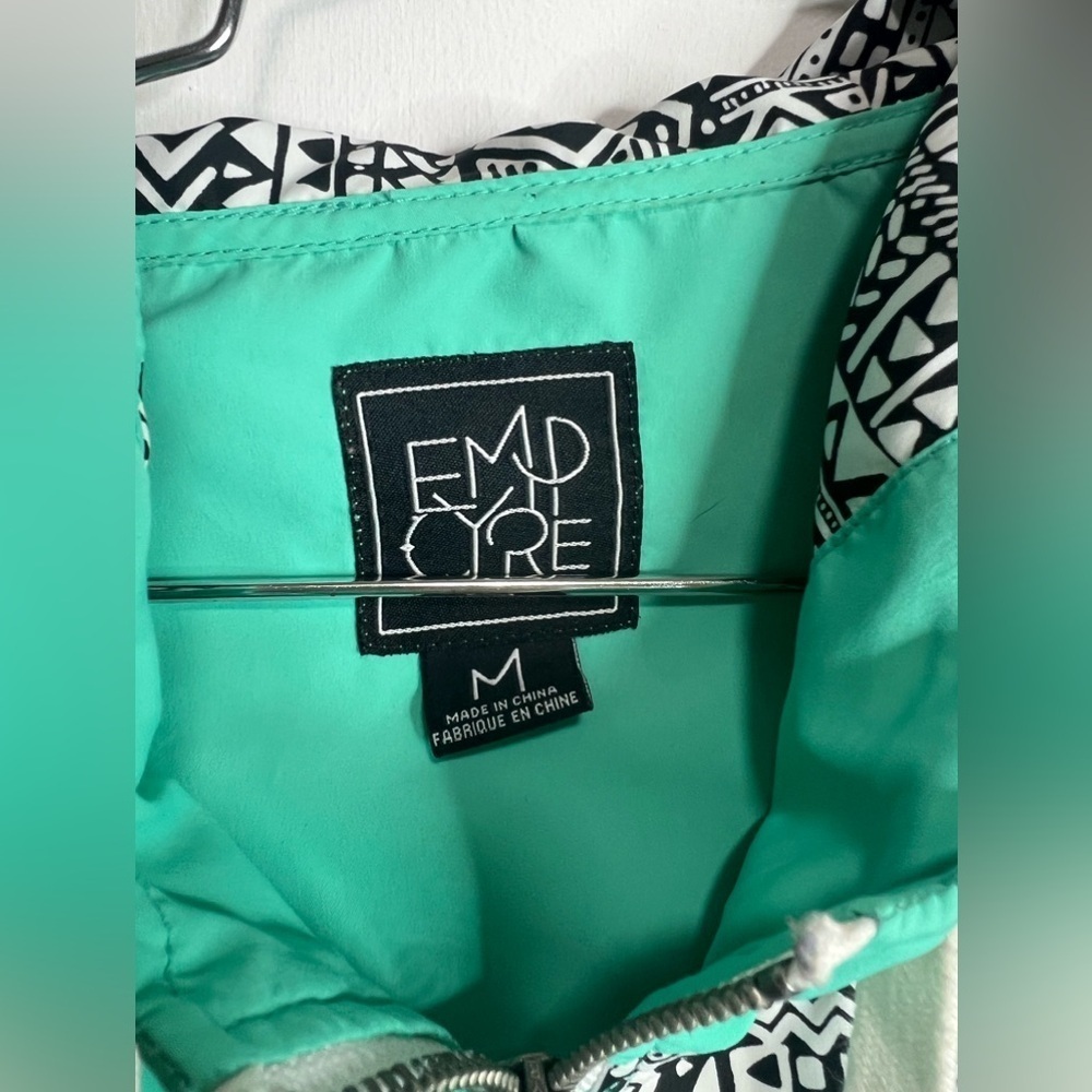 Empyre Aztec Teal Windbreaker / Rainjacket - Picture 2 of 3